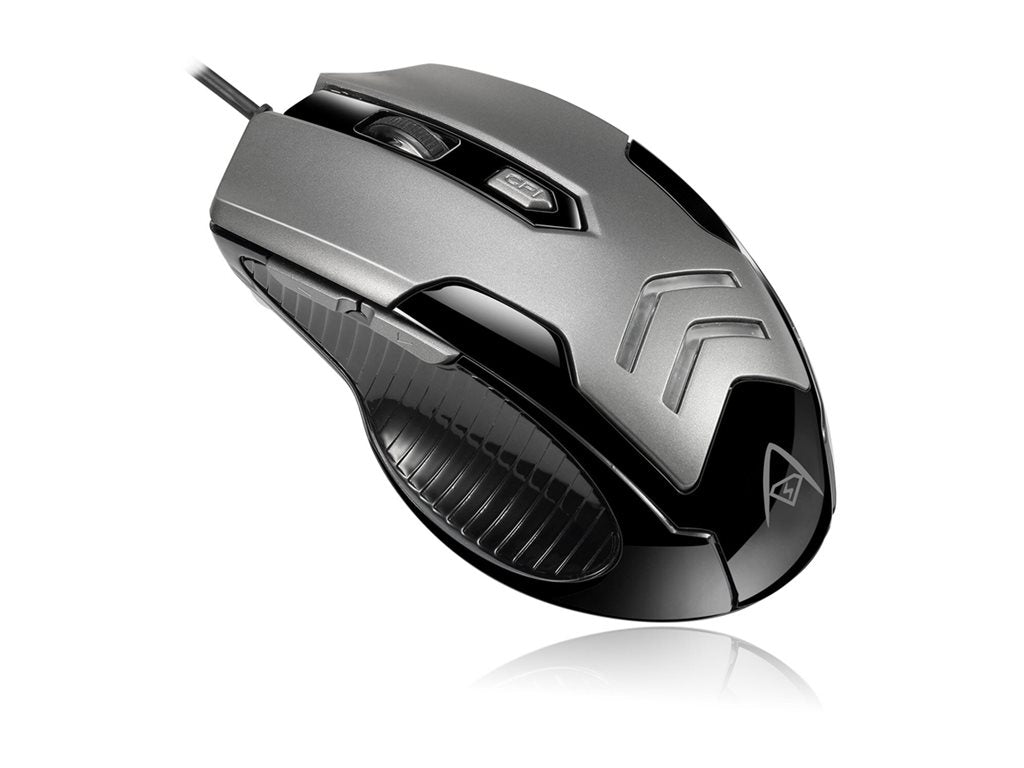 Adesso iMouse X1 - Mouse - ergonomic - right and left-handed - optical - 6 buttons - wired - USB IMOUSEX1