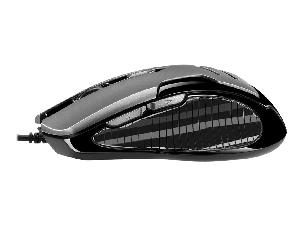 Adesso iMouse X1 - Mouse - ergonomic - right and left-handed - optical - 6 buttons - wired - USB IMOUSEX1