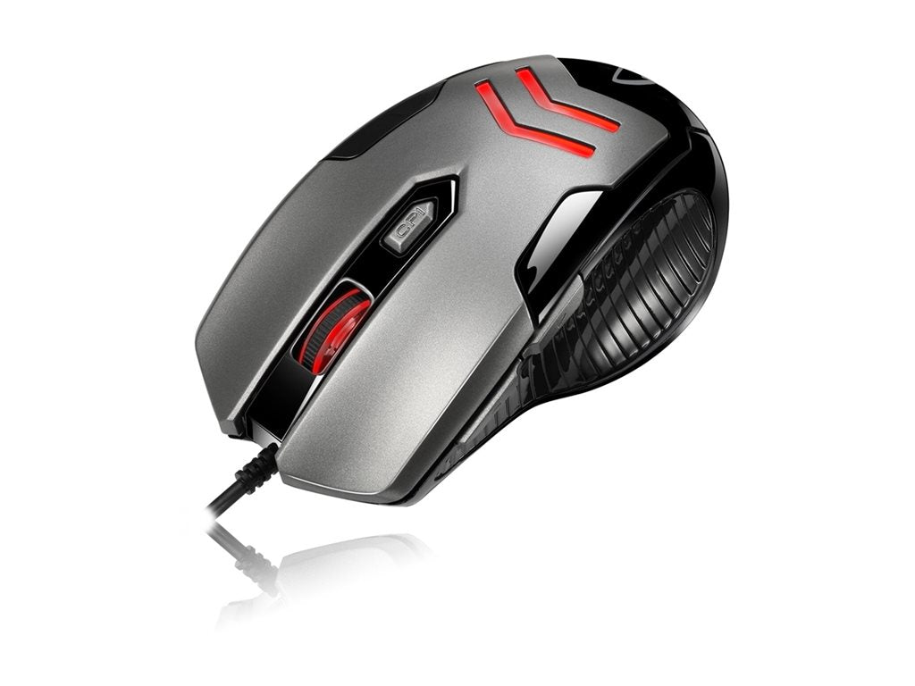 Adesso iMouse X1 - Mouse - ergonomic - right and left-handed - optical - 6 buttons - wired - USB IMOUSEX1
