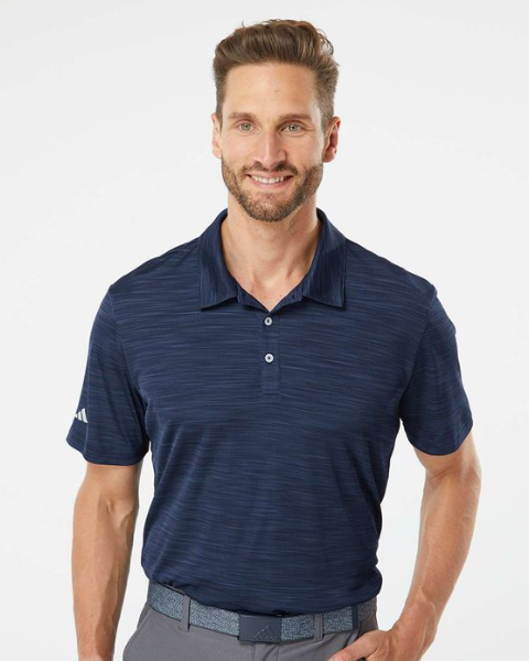 Adidas® Mélange Polo Shirt – Modern Texture, Premium Comfort