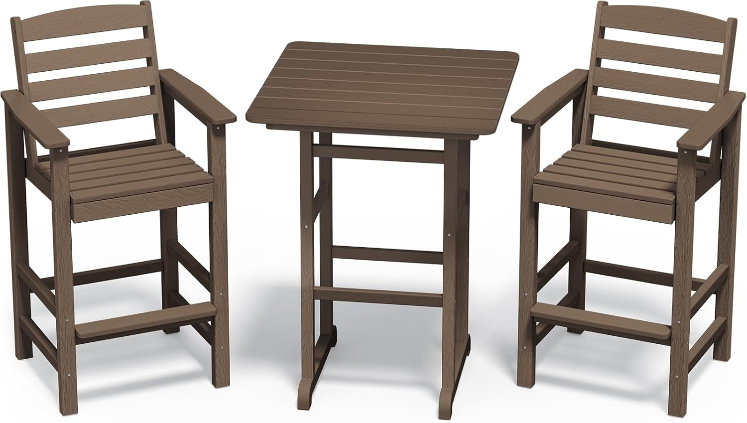 Adirondack Outdoor Patio Bar Set with Tall Chairs
