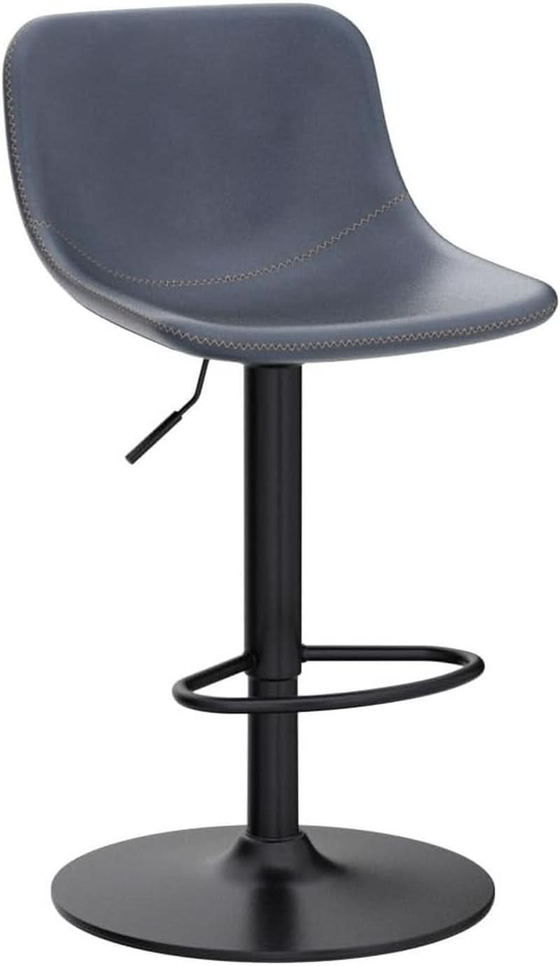 Adjustable Bar Stools Set Of 2 With Swivel Back Support