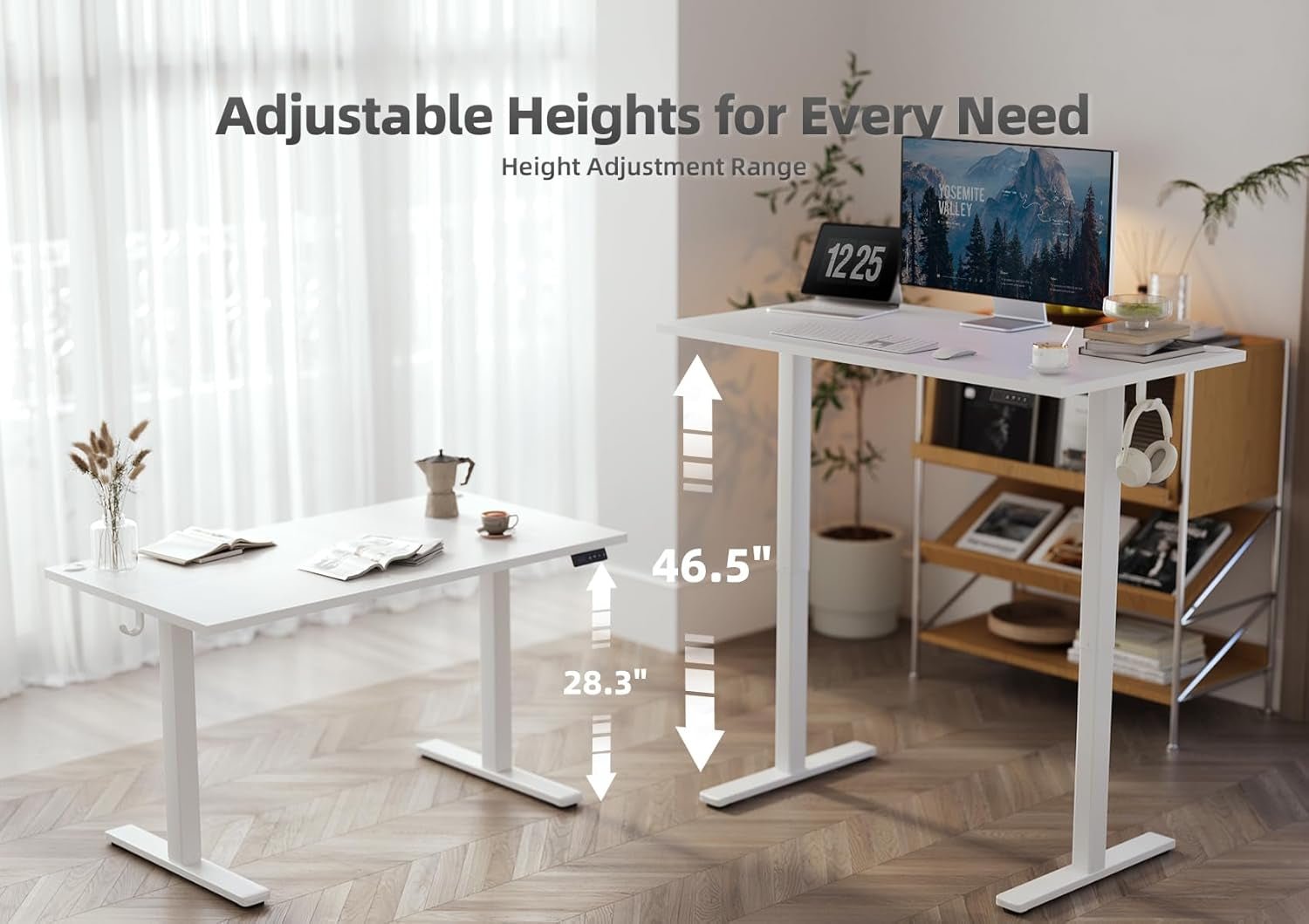 Adjustable Height Electric Standing Desk for Home Office