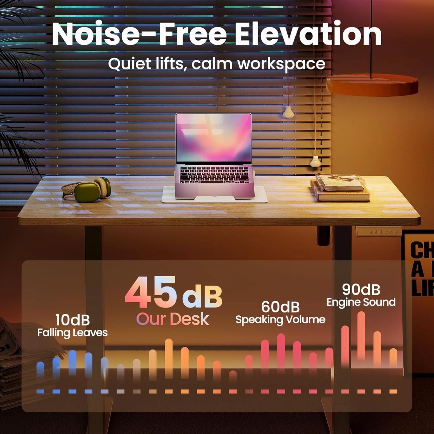 Adjustable Height Electric Standing Desk with Memory Settings