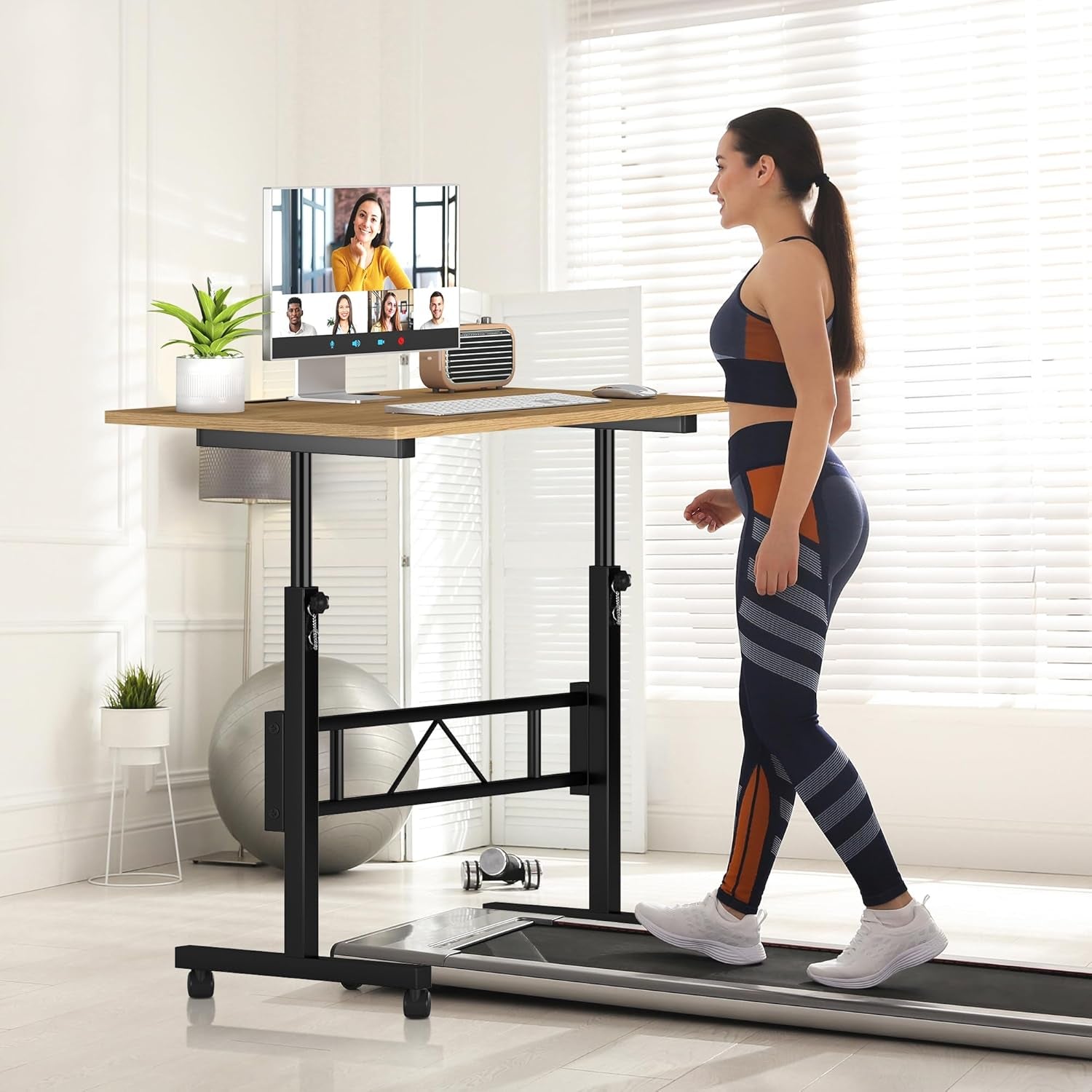 Adjustable Height Portable Standing Desk for Home Office