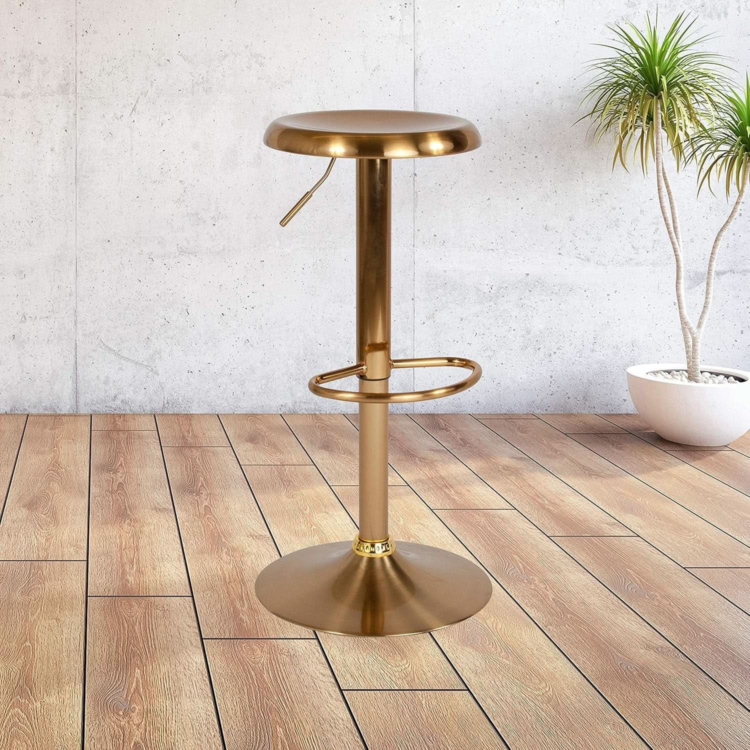 Adjustable Height Retro Metal Barstool for Stylish Seating