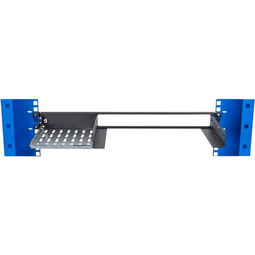 Adjustable Switch Shelf 2-Post Rack 1U - Cantilever Power Brick Tray | TecISoft 108-6899