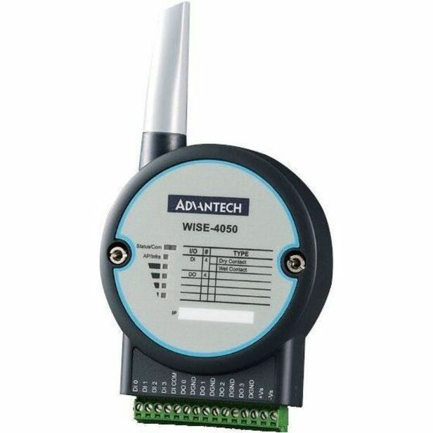 Advantech 4-ch Digital Input and 4-ch Digital Output IoT Wireless I/O Module - 3.1" Width
