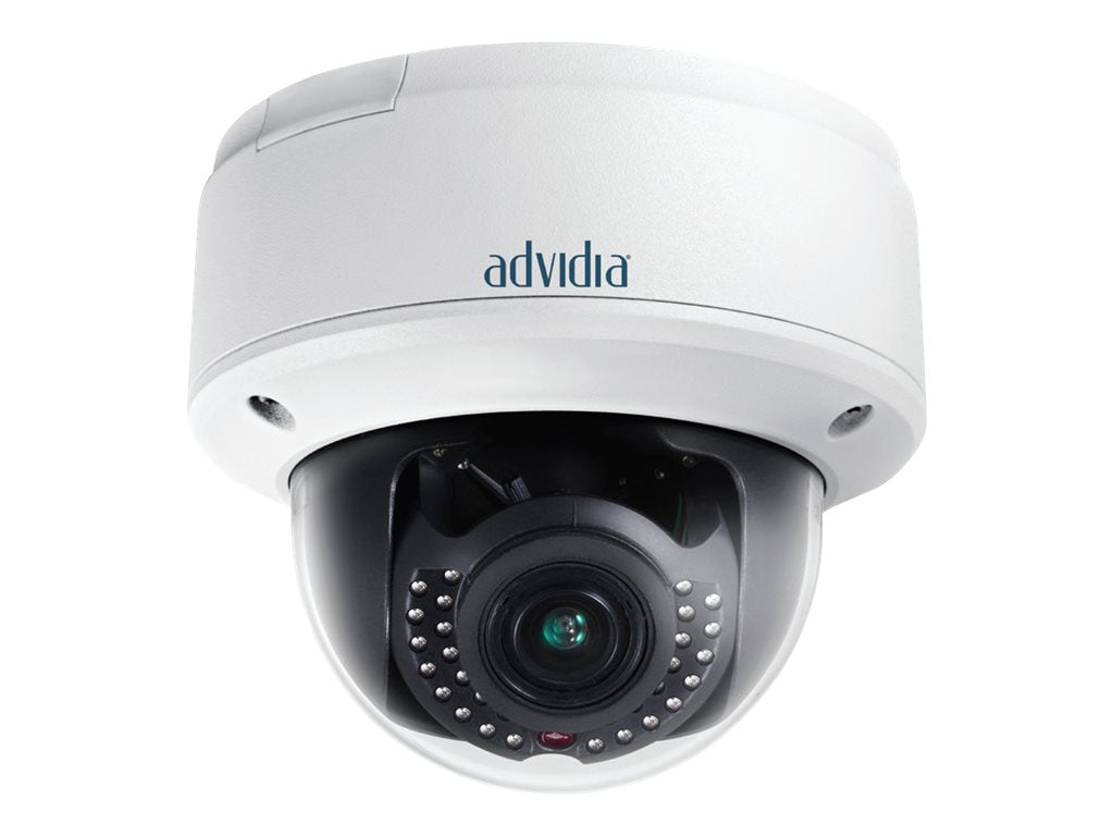 Advidia A-44-IR V2 - Network surveillance camera - dome - color (Day&Night) - 2 MP - 1920 x 1080 - f14 mount - auto iris - vari-focal A-44-IR-V2