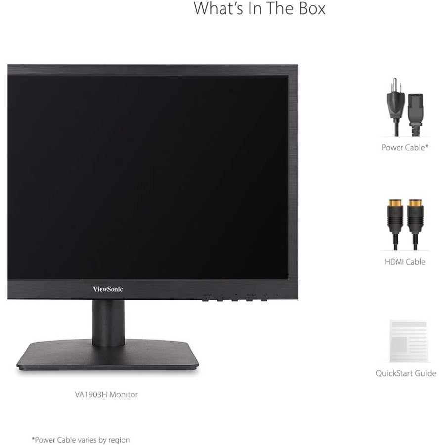 Affordable Computer Monitors - ViewSonic VA1903h 19" LCD Monitor | TechSoft