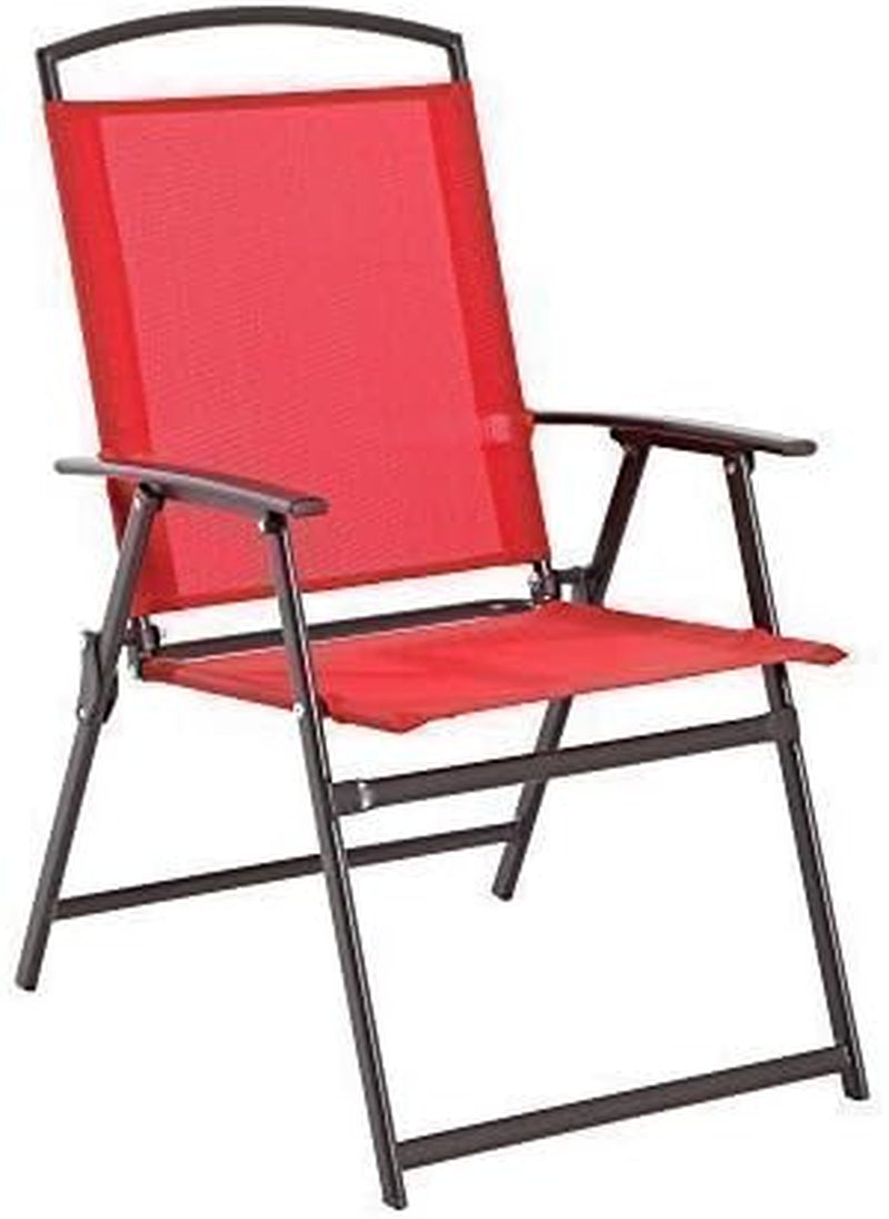 Albany Lane 6-Piece Folding Outdoor Dining Set Red