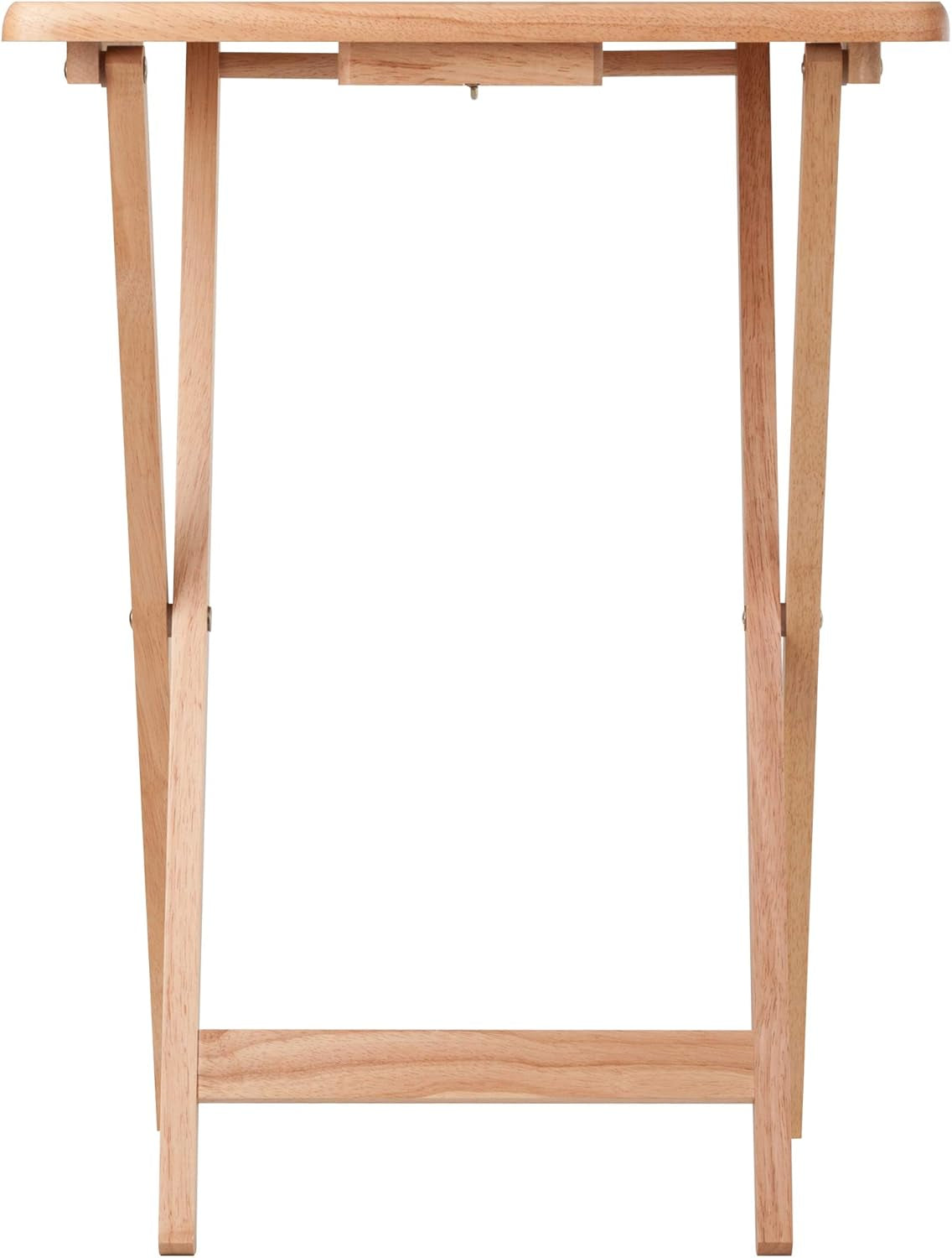 Alex 2-Pc Natural Solid Wood TV Table Set For Living Room