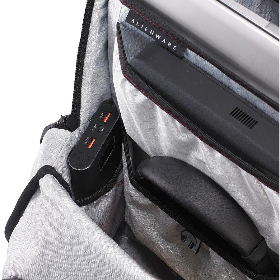 Alienware Aa483633 Backpack Casual Backpack Black/Grey Fabric, Nylon