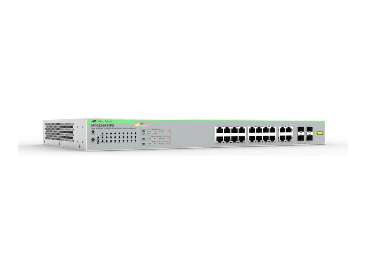 Allied Telesis AT-IGS950/20PS-910 24-Port 1U 1Gbps WebSmart Switch for SMBs