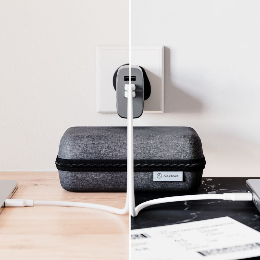 Alogic 3X67 Rapid Power 67W Multi-Country GaN Charger - 1 Pack - 120 V AC 230 V AC Input -
