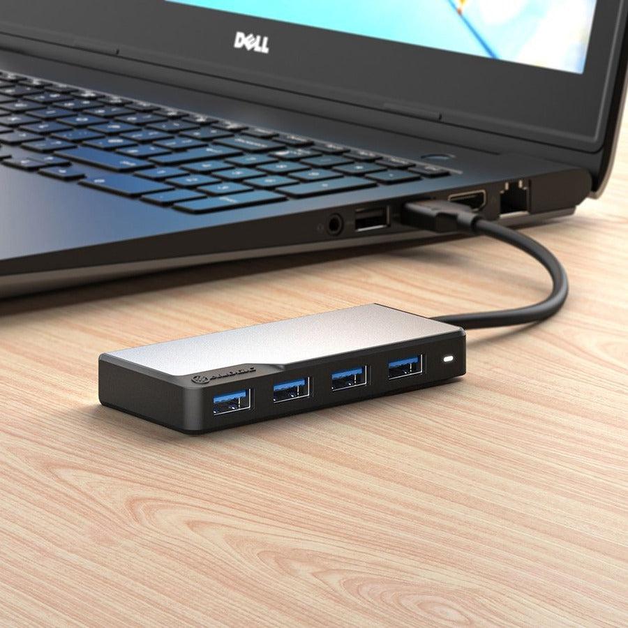 Alogic Usb-A Fusion Swift 4-In-1 Hub -Space Grey