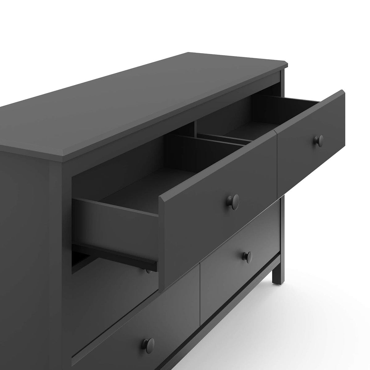 Alpine Gray 6 Drawer Dresser GREENGUARD Gold Certified