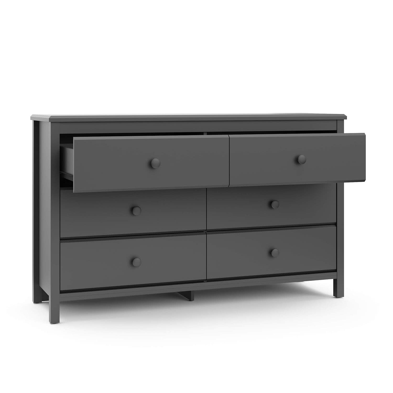 Alpine Gray 6 Drawer Dresser GREENGUARD Gold Certified