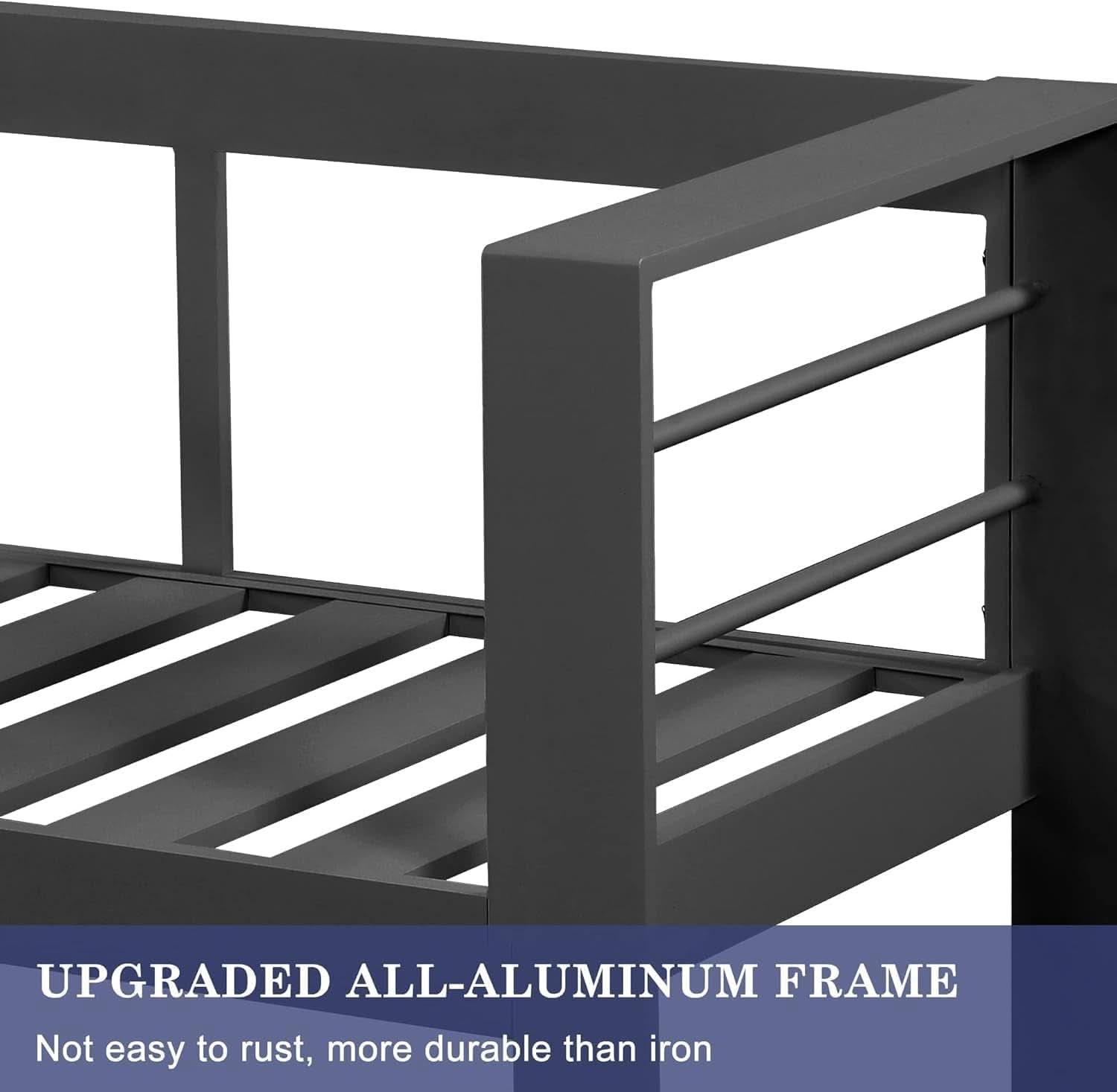 Aluminum Loveseat Sofa for All-Weather Outdoor Relaxation