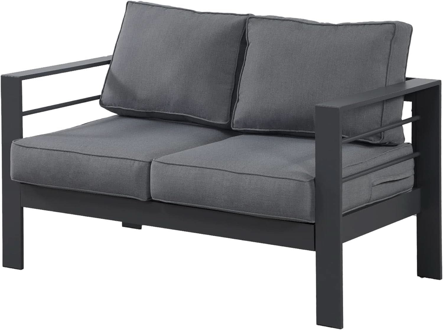 Aluminum Loveseat Sofa for All-Weather Outdoor Relaxation