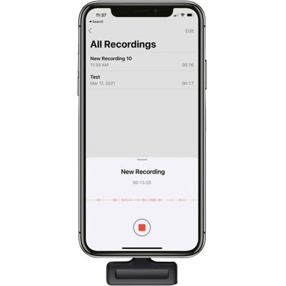 Aluratek AWLML01F Wireless Microphone - Black - Omni-directional - Clip-on, Lapel