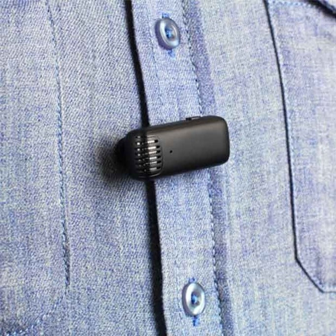 Aluratek AWLML01F Wireless Microphone - Black - Omni-directional - Clip-on, Lapel