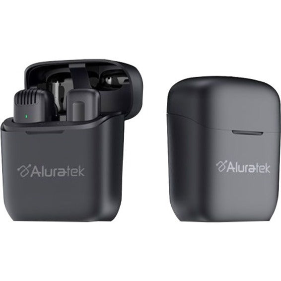 Aluratek AWLML01F Wireless Microphone - Black - Omni-directional - Clip-on, Lapel