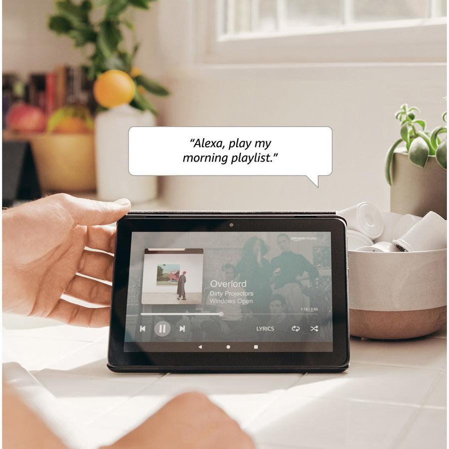 Amazon Fire HD 8 Plus Tablet - 8" WXGA - Quad-core (4 Core) 2 GHz - 3 GB RAM - 32 GB Storage - Black