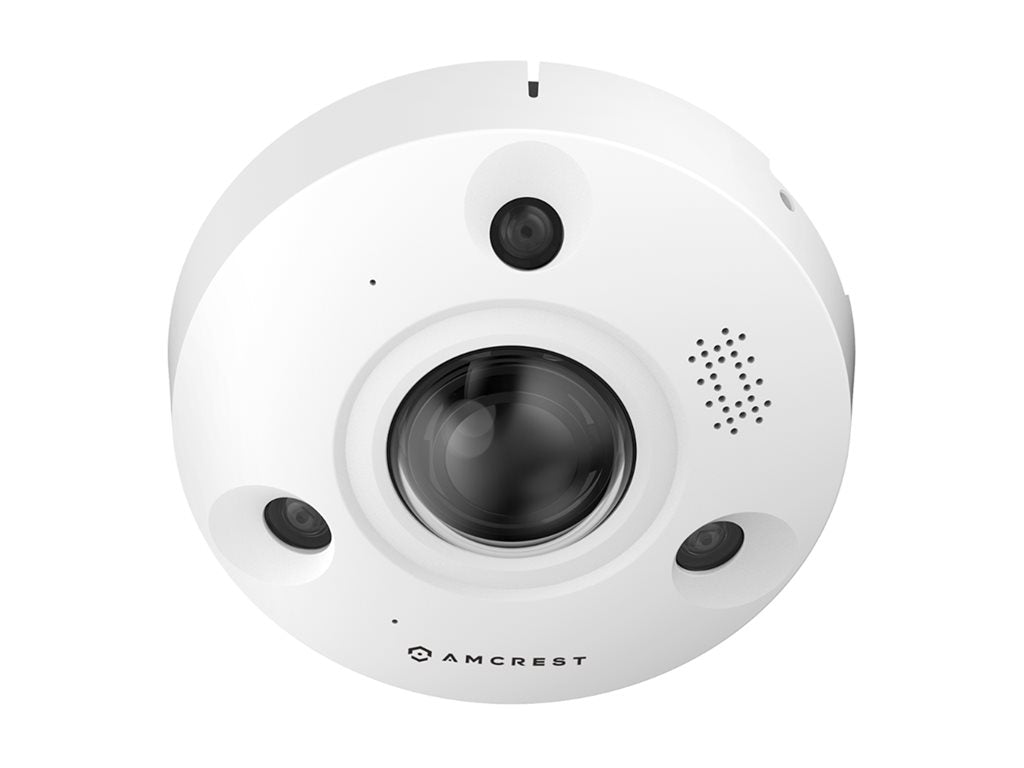 Amcrest IP12M-F2380EW - Network panoramic camera - fisheye - vandal / weatherproof - color (Day&Night) - 12 MP - 4000 x 3000
