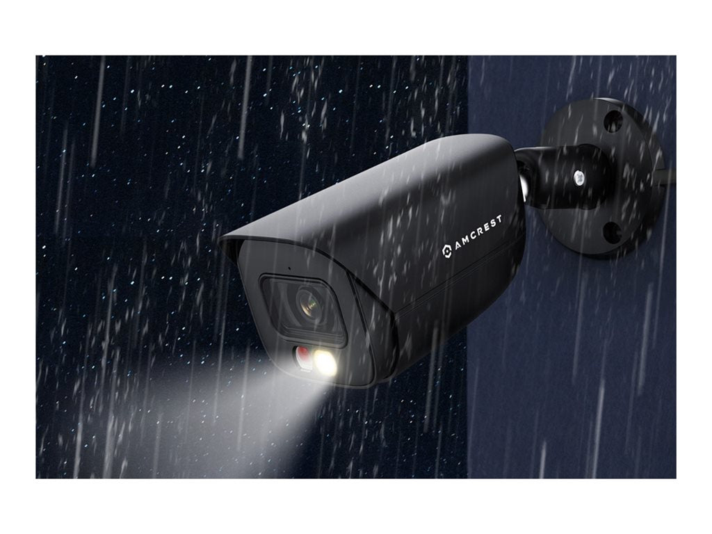 Amcrest IP5M-B1276EB-AI - Network surveillance camera - bullet - outdoor - weatherproof - color (Day&Night) - 5 MP - 2960 x 1668