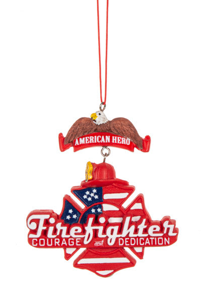 American Hero Firefighter Ornament