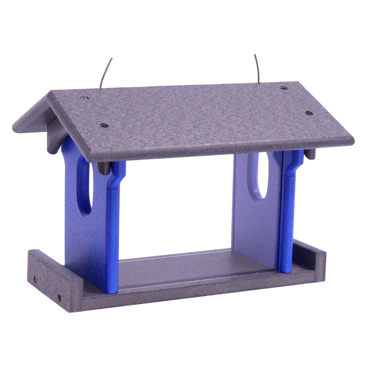 Amish-Made Bluebird Feeder, Made With Poly Lumber, For Feeding Mealworms