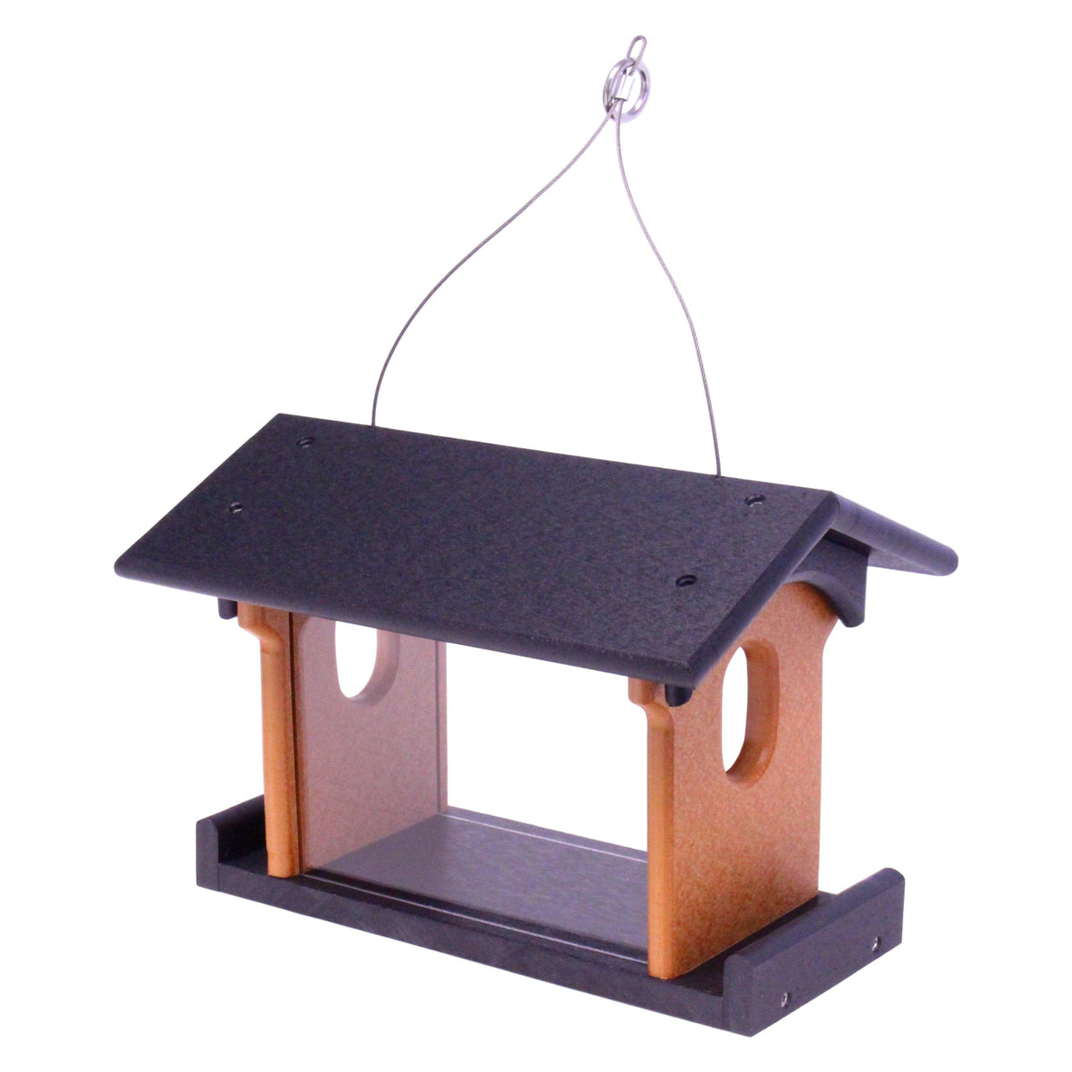 Amish-Made Bluebird Feeder, Made With Poly Lumber, For Feeding Mealworms