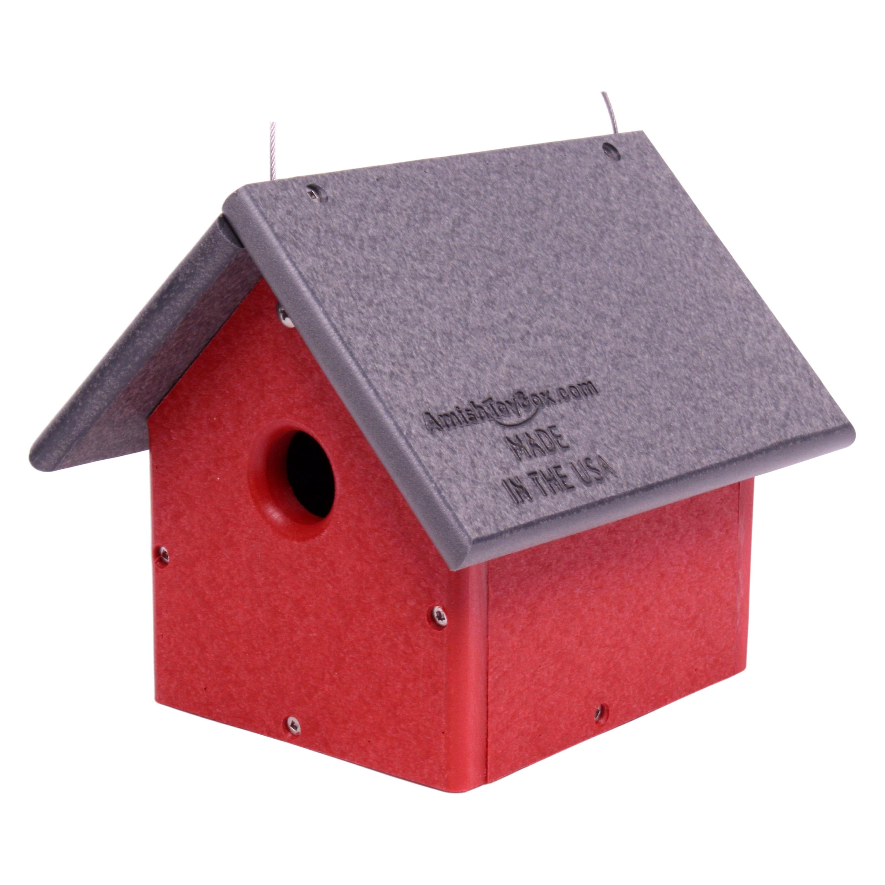 Amish-Made Chickadee or Wren House, Poly Lumber Bird House