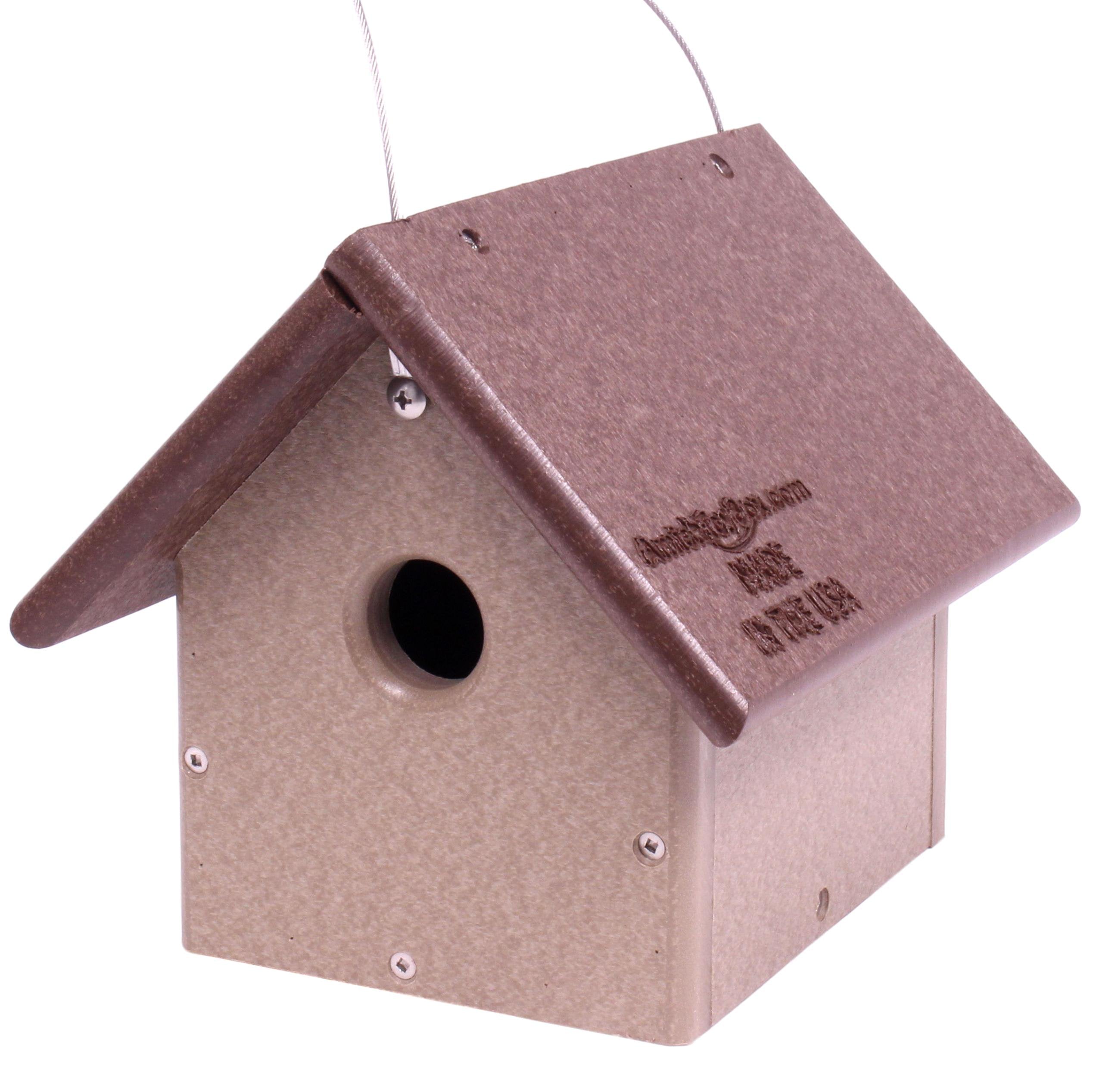 Amish-Made Chickadee or Wren House, Poly Lumber Bird House