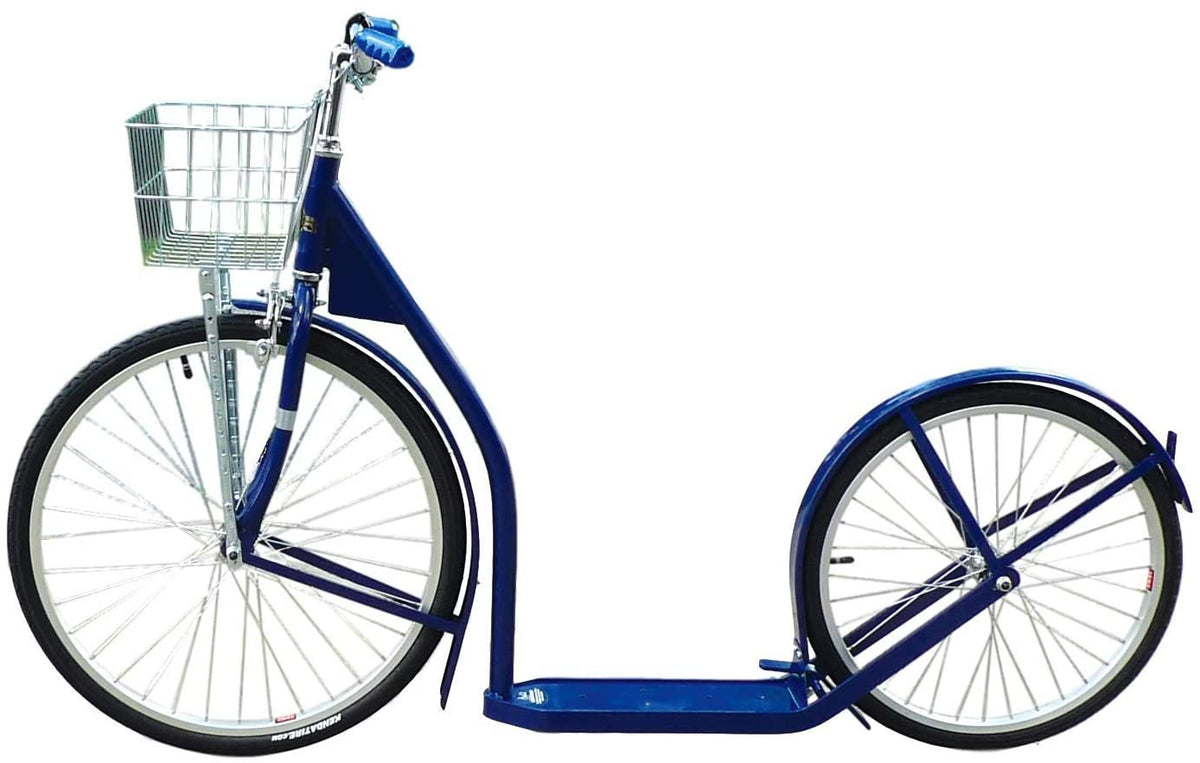 Amish-Made Deluxe Kick Scooter Bike, 24" Front Wheel 20" Rear Wheel, Adult-Size