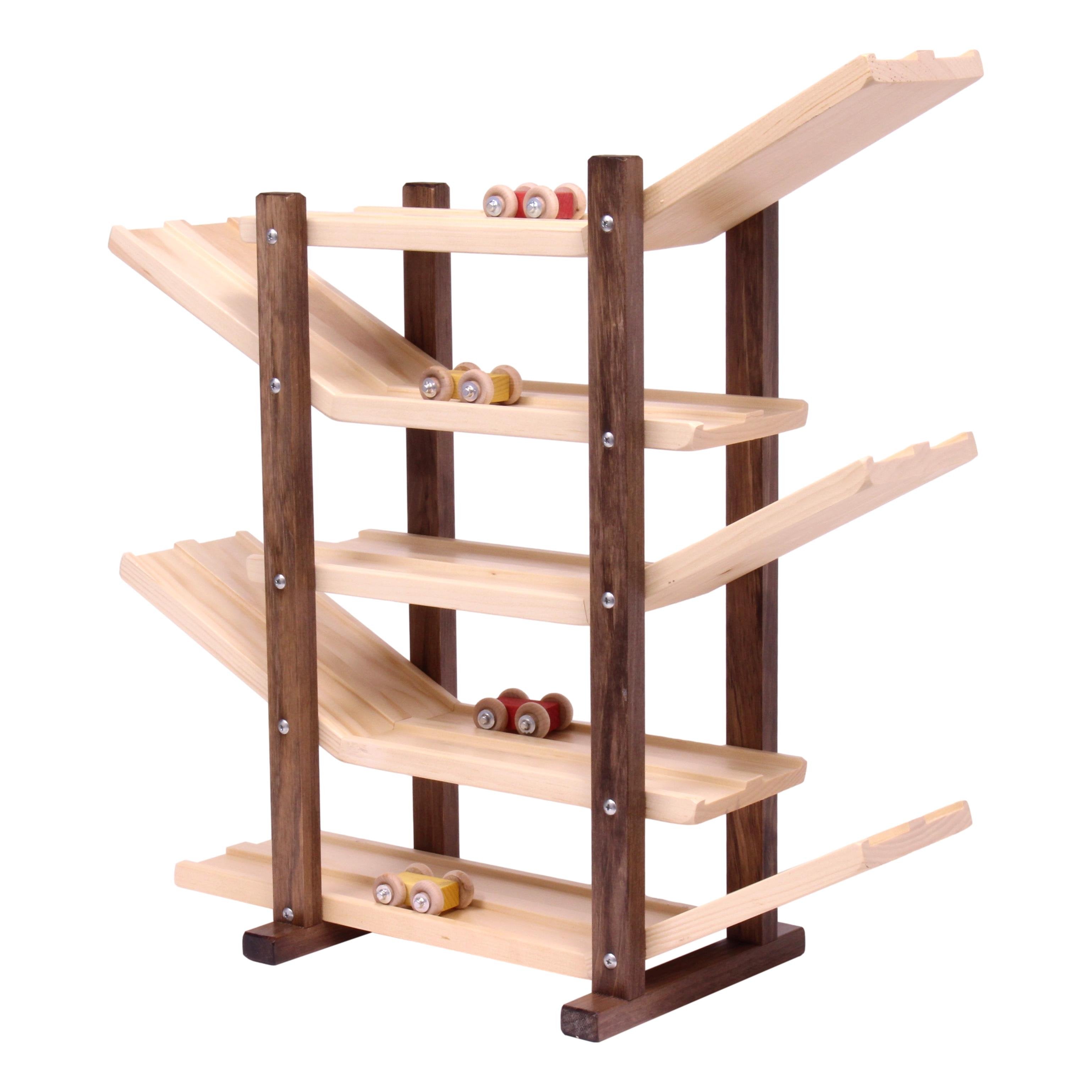 Amish-Made, Handcrafted Wooden Car Roller Racetrack Action Toy