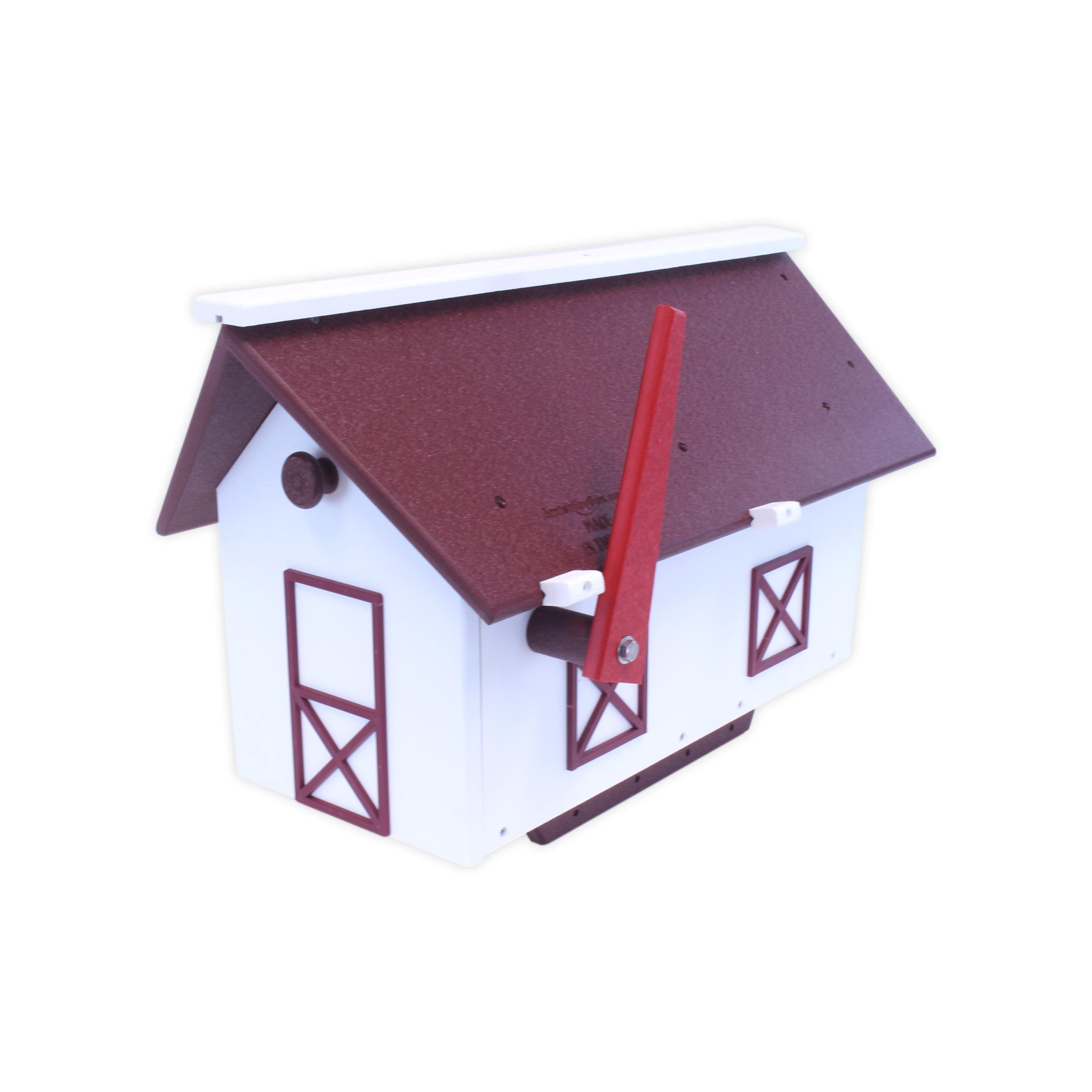 Amish-Made Mailbox, Post Mount, Made With Weather-Proof Poly Lumber, UV-Resistant