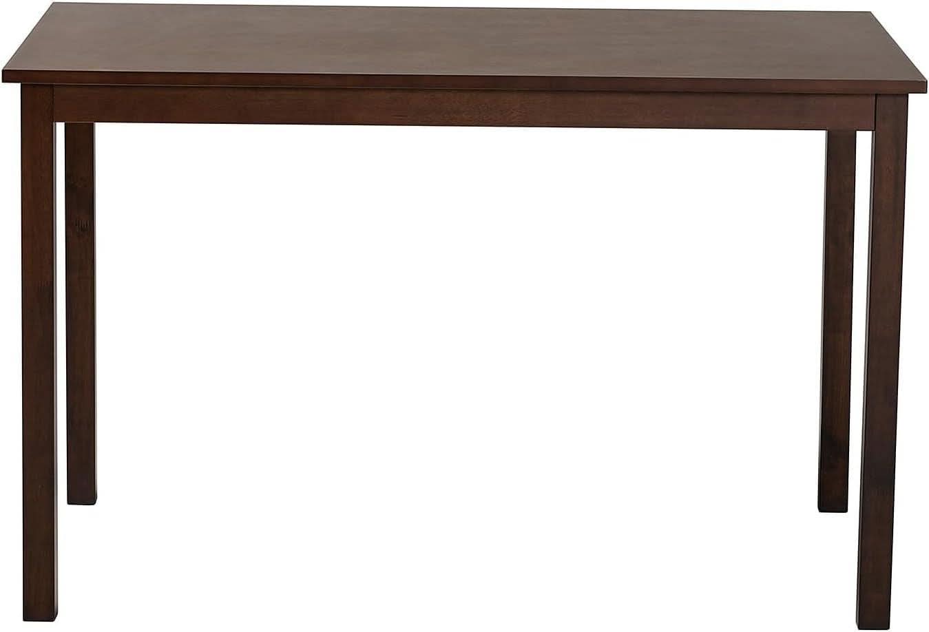 Andrew Modern Dining Table Dark Brown Hardwood Finish