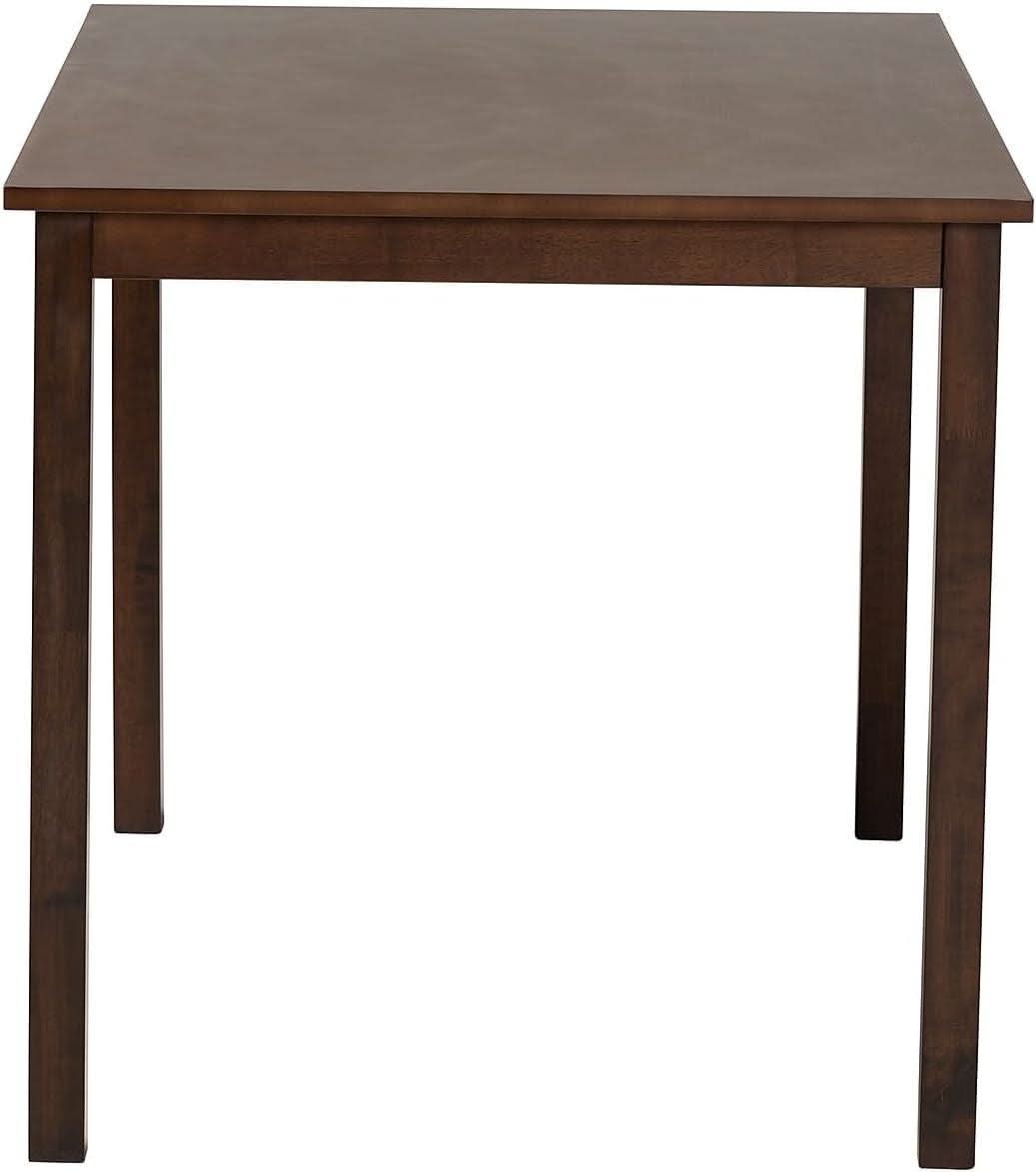 Andrew Modern Dining Table Dark Brown Hardwood Finish