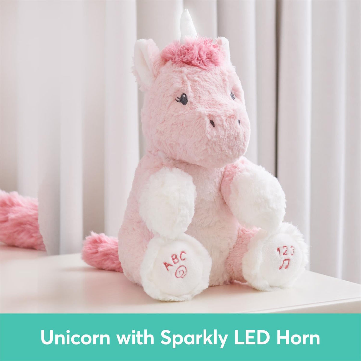 Animated Unicorn ABC 123 Plush