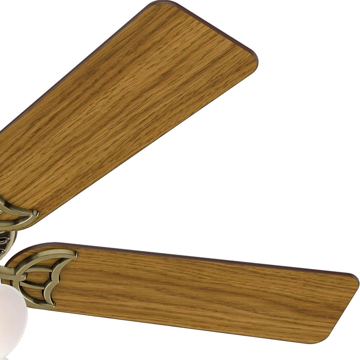 Antique Brass 52 Inch Ceiling Fan With LED Light Kit