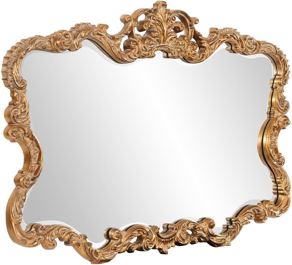 Antiqued Talida 27 X 38 Inch Gold Leaf Wall Mirror