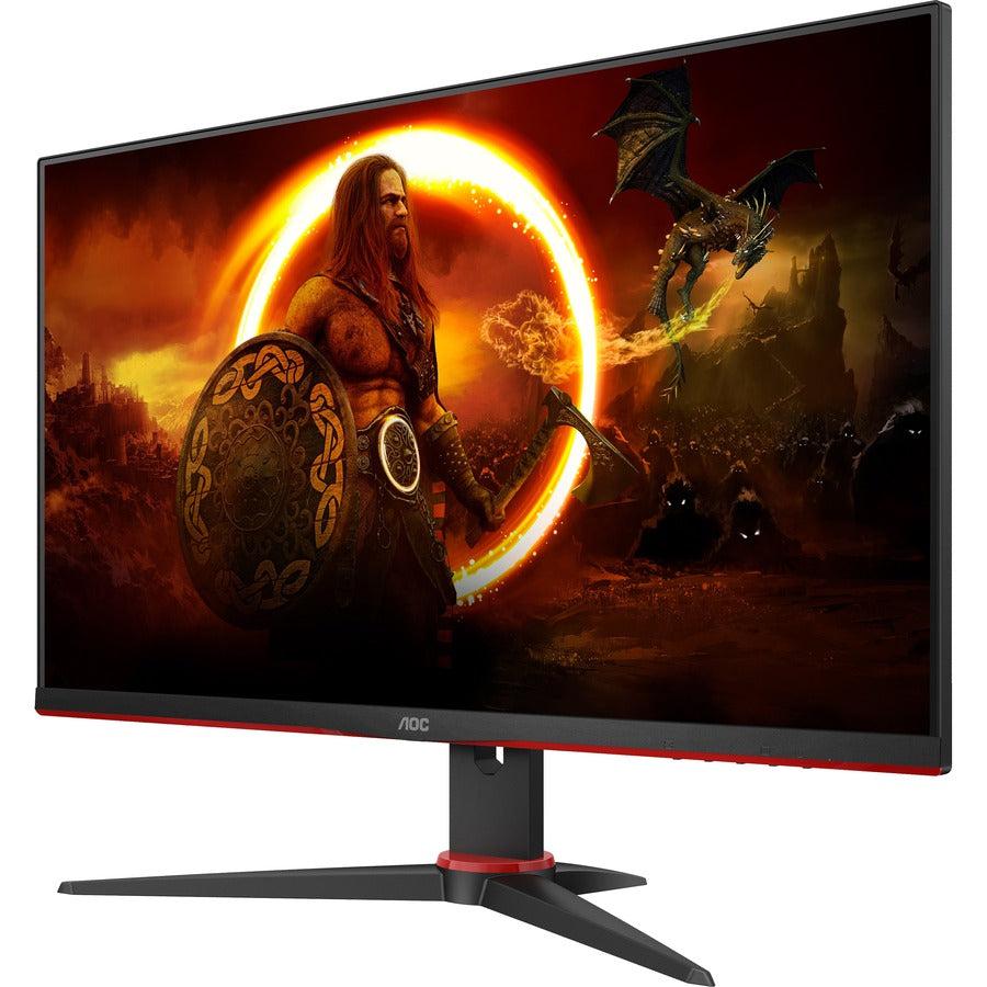 Aoc 24G2E Led Display 60.5 Cm (23.8") 1920 X 1080 Pixels Full Hd Black, Red