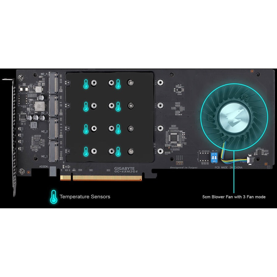 Aorus 500 GB Solid State Drive - Plug-in Card Internal - PCI Express NVMe (PCI Express NVMe 4.0 x16) GP-ASACNE6200TTTDA