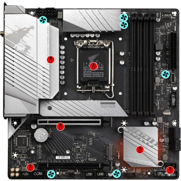 Aorus Ultra Durable B660M Aorus Pro Ax Ddr4 Gaming Desktop Motherboard - Intel B660 Chipset - Socket Lga-1700 - Intel Optane Memory Ready - Micro Atx B660M AORUS PRO AX DDR4