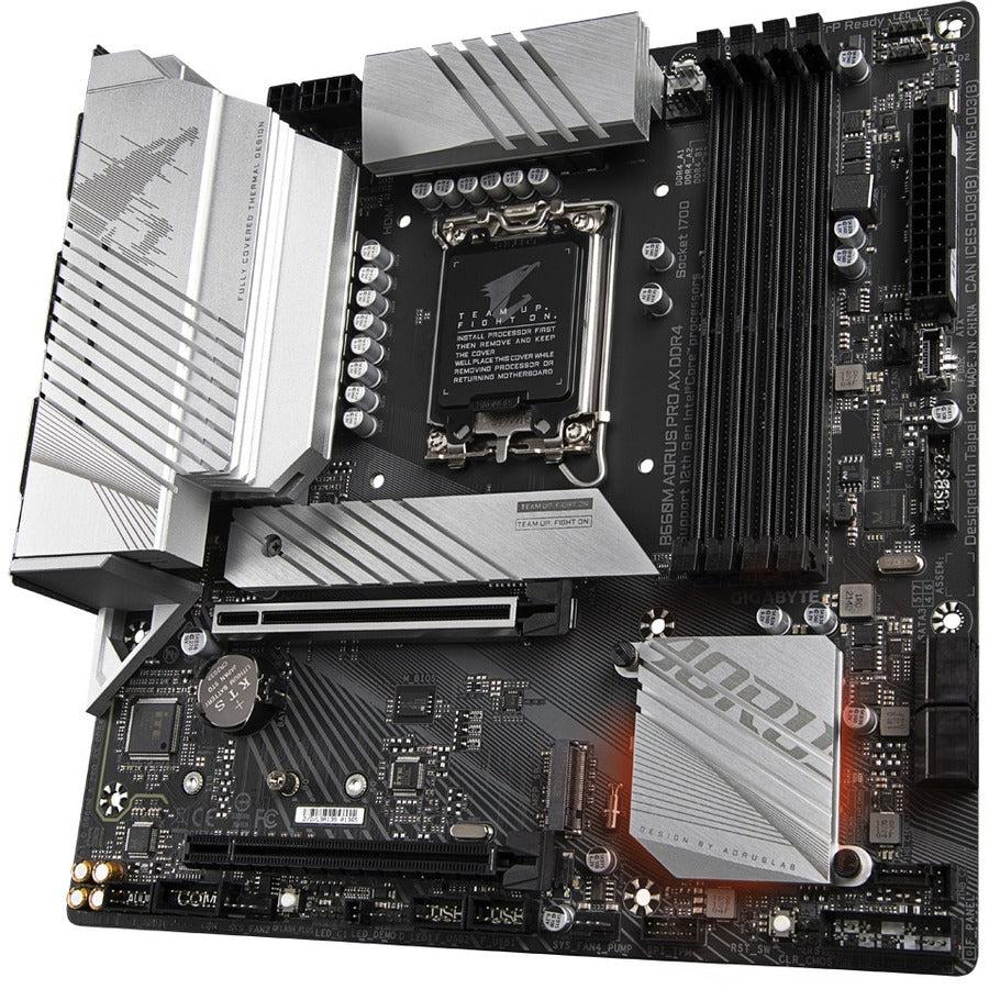 Aorus Ultra Durable B660M Aorus Pro Ax Ddr4 Gaming Desktop Motherboard - Intel B660 Chipset - Socket Lga-1700 - Intel Optane Memory Ready - Micro Atx B660M AORUS PRO AX DDR4