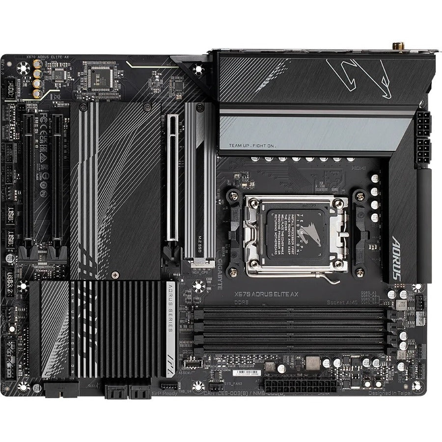 Aorus X670 ELITE AX Gaming Desktop Motherboard - AMD X670 Chipset - Socket AM5 - ATX