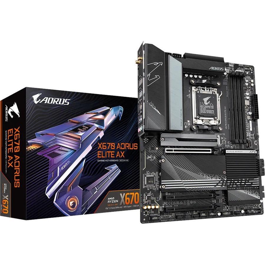 Aorus X670 ELITE AX Gaming Desktop Motherboard - AMD X670 Chipset - Socket AM5 - ATX