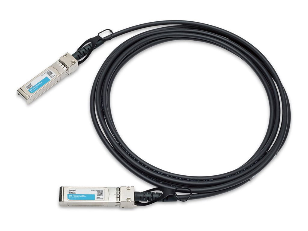 Approved Networks - 25GBase direct attach cable - SFP28 to SFP28 - 13 ft - Passive Twinax - IEEE P802.3by/SFF-8402/SFF-8419/SFF-8432/SFP28 SFP-H25G-CU4M-A